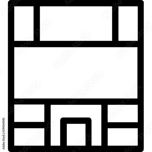 
Building Line Vector Icon
