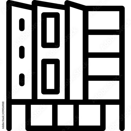 
Building Line Vector Icon
