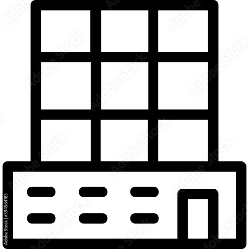 
Building Line Vector Icon
