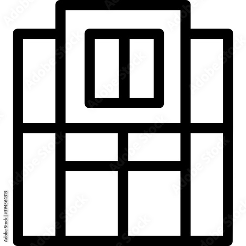 
Building Line Vector Icon
