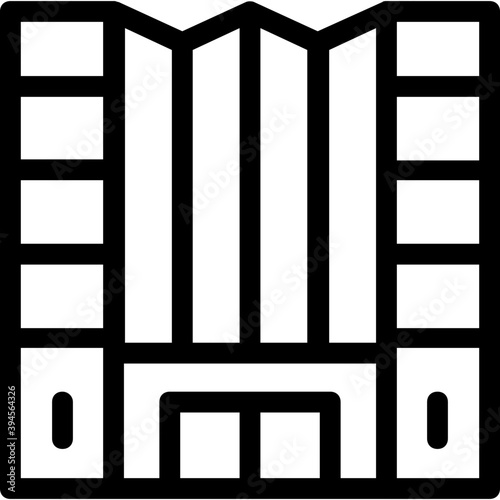 
Building Line Vector Icon
