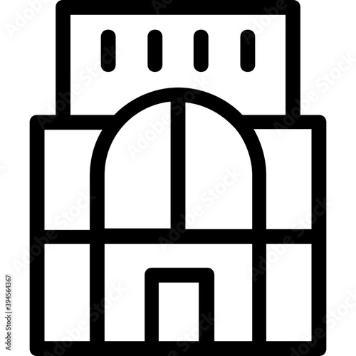 
Building Line Vector Icon
