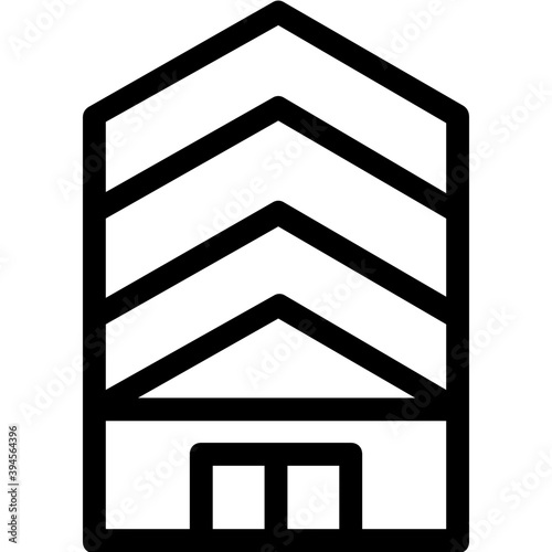 
Building Line Vector Icon
