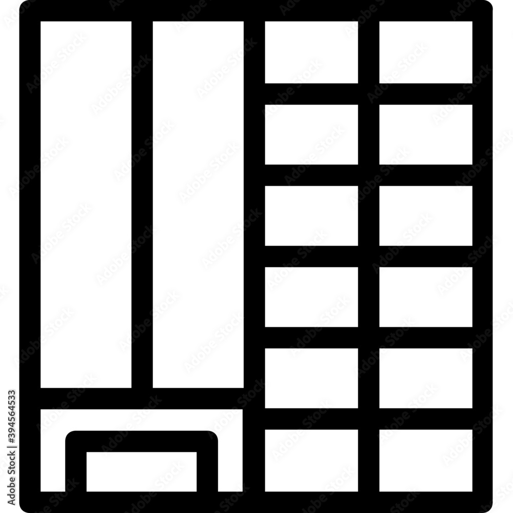 Building Line Vector Icon
Building Line Vector Icon