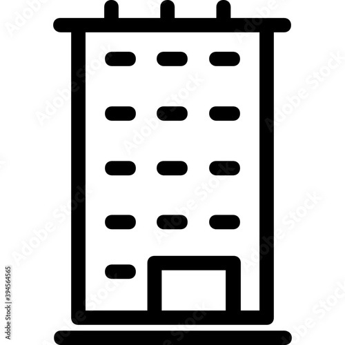 
Building Line Vector Icon
