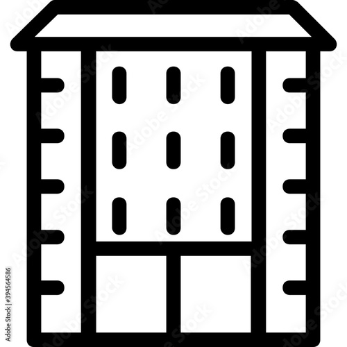 
Building Line Vector Icon
