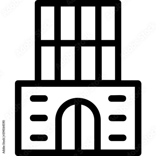 
Building Line Vector Icon
