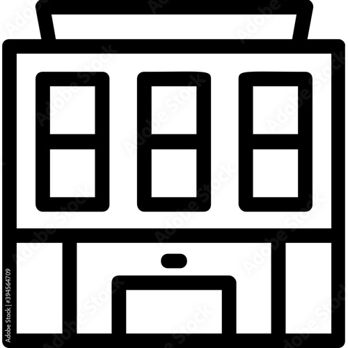 
Building Line Vector Icon
