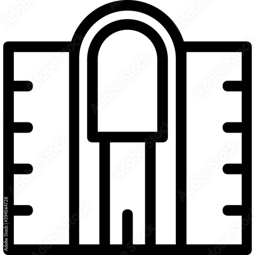 
Building Line Vector Icon
