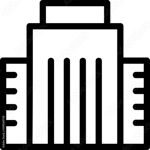
Building Line Vector Icon

