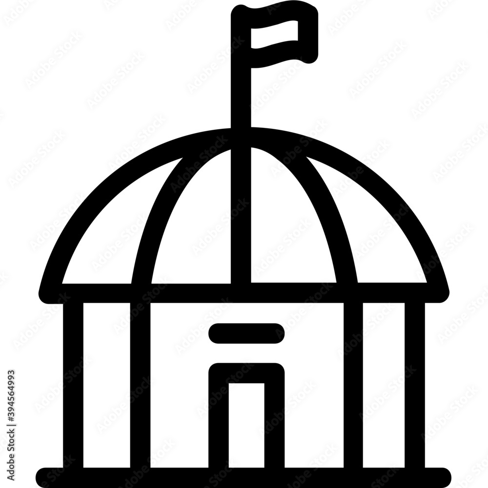 Institute Line Vector Icon
Institute Line Vector Icon