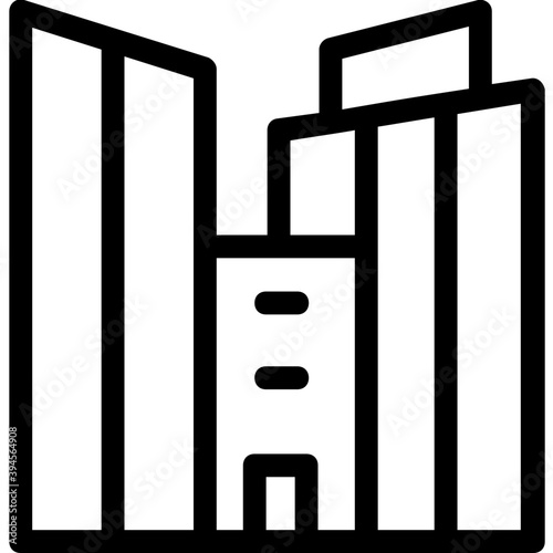 
Building Line Vector Icon
