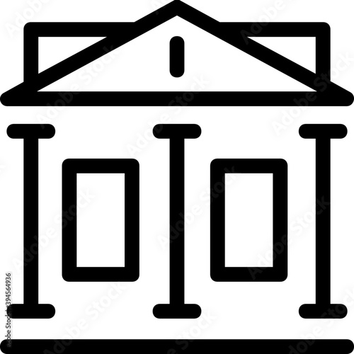
Building Line Vector Icon
