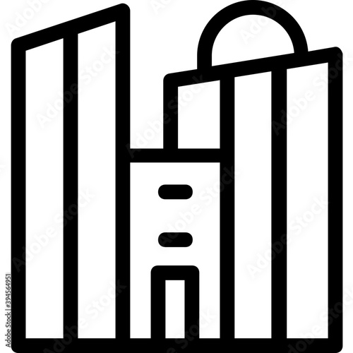 
Building Line Vector Icon
