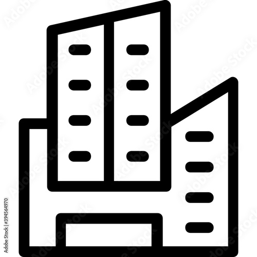 
Building Line Vector Icon
