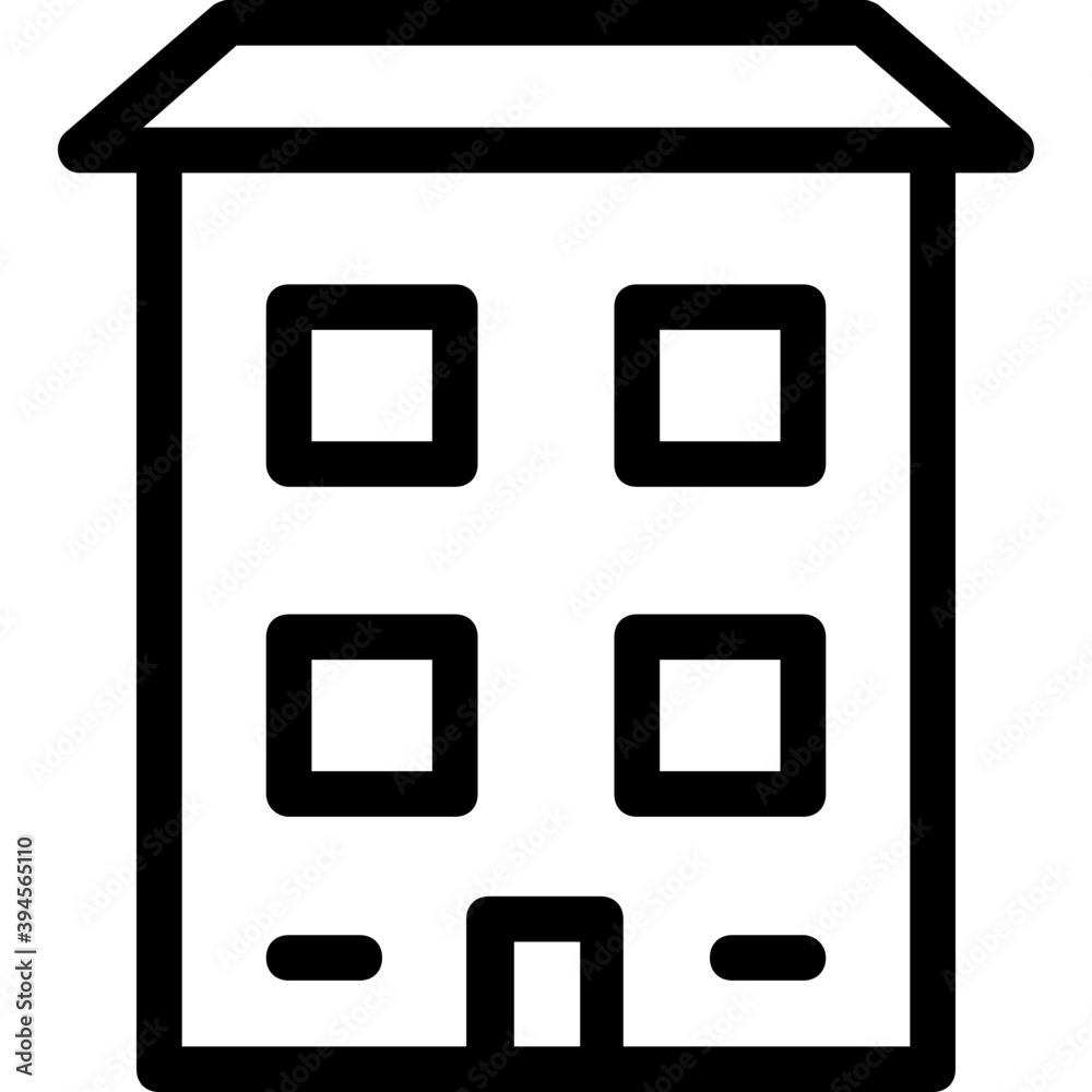 Building Line Vector Icon
Building Line Vector Icon