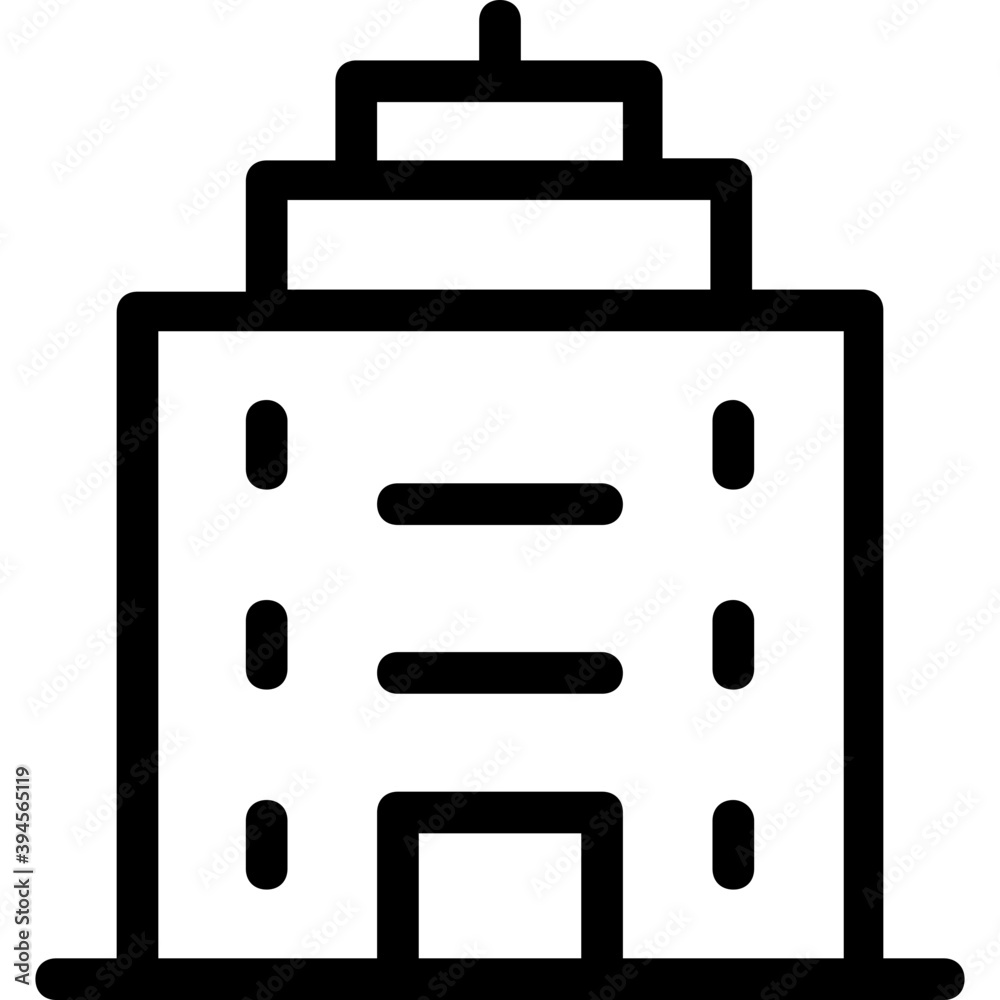 Building Line Vector Icon
Building Line Vector Icon
