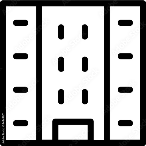 
Building Line Vector Icon
