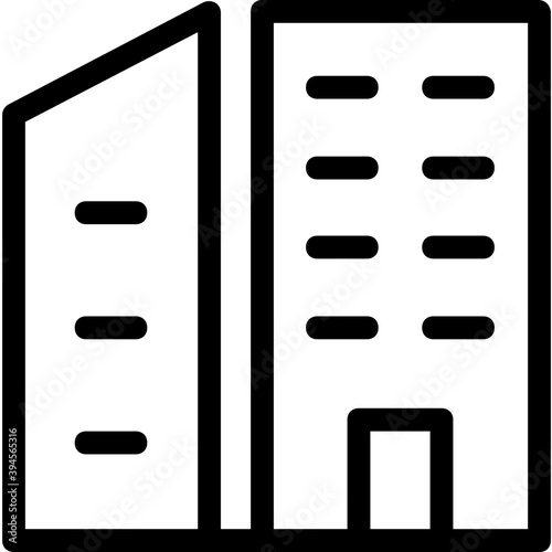 
Building Line Vector Icon
