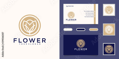 flower rose logo minimalist