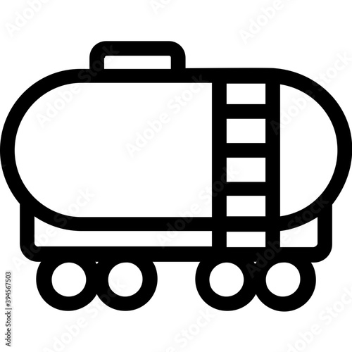 
Cylinder Line Vector Icon
