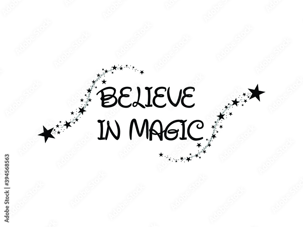 Cute Magic Unicorn Icon Vector illustration. believe in magic symbol ...