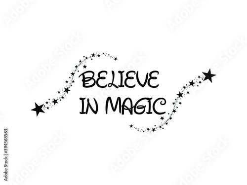 Cute Magic Unicorn Icon Vector illustration. believe in magic  symbol. Rainbow stars sign, emblem isolated on white background, for t-shirt graphic, decoration, card, typography.