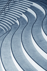 Stairway of modern architecture. Building abstract background