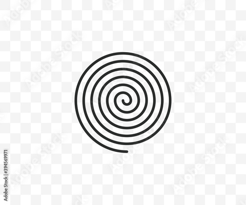 Circle, helix, scroll, spiral icon. Vector illustration.