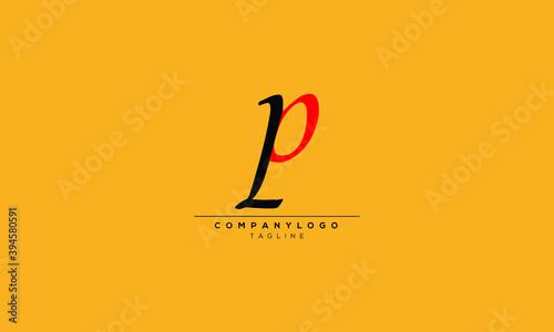 LP Abstract initial monogram letter alphabet logo design