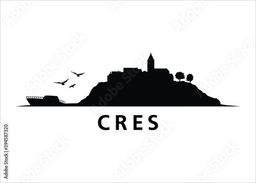 Cres Landscape Skyline of Island of Croatia