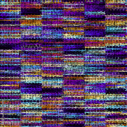 Seamless plaid pattern. Imitation of a texture of rough canvas. Vector image.