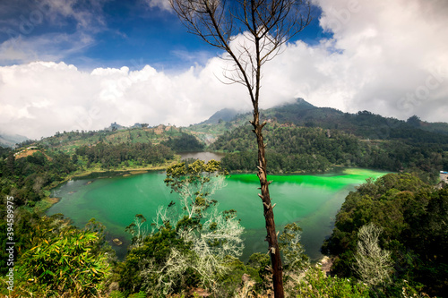 Telaga Warna / Warna Lake Dieng plateau wonosobo central java indonesia