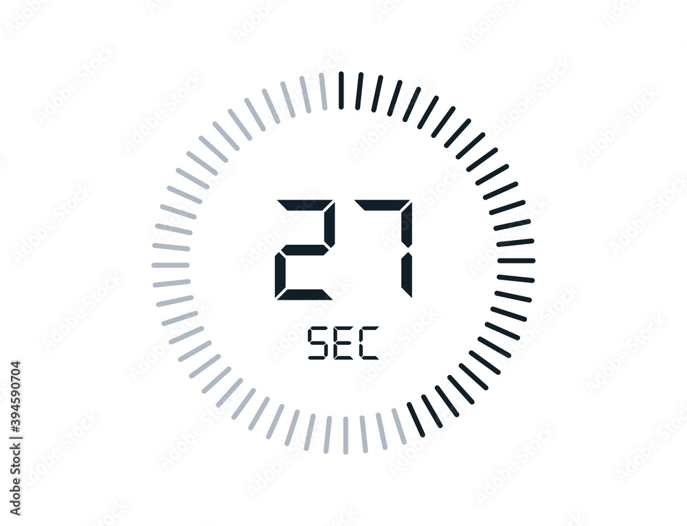27 second timers Clocks, Timer 27 sec icon 27 second timers Clocks, Timer 27 sec icon