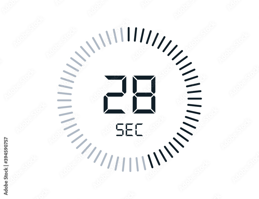 28 second timers Clocks, Timer 28 sec icon 28 second timers Clocks, Timer 28 sec icon