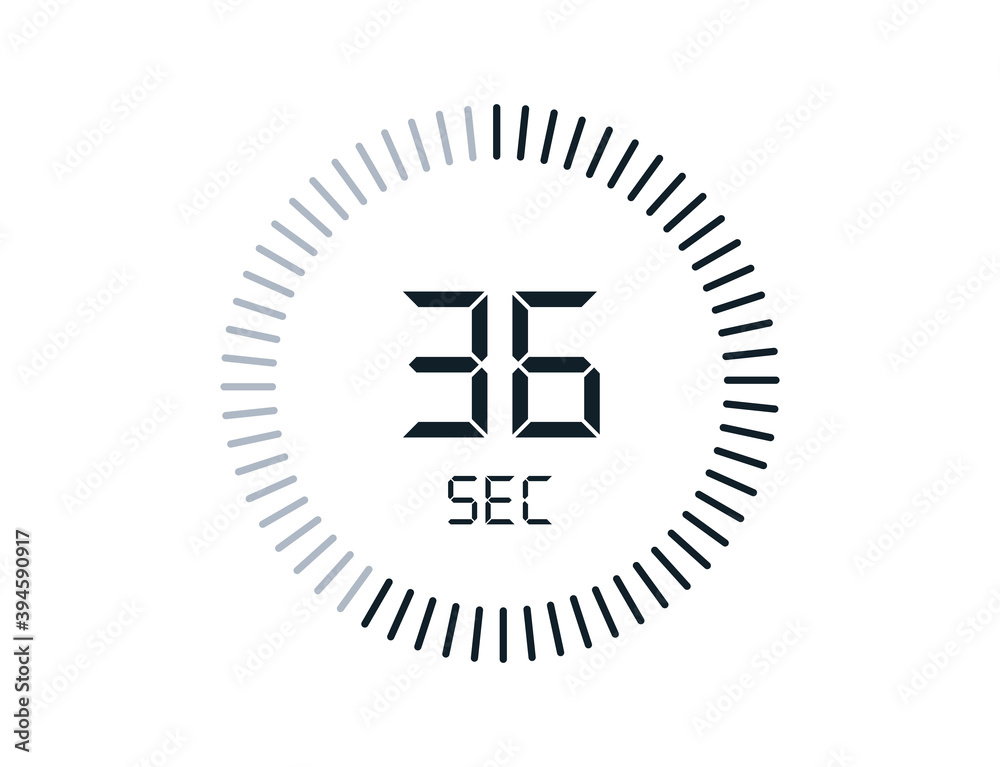 Fototapeta premium 36 second timers Clocks, Timer 36 sec icon