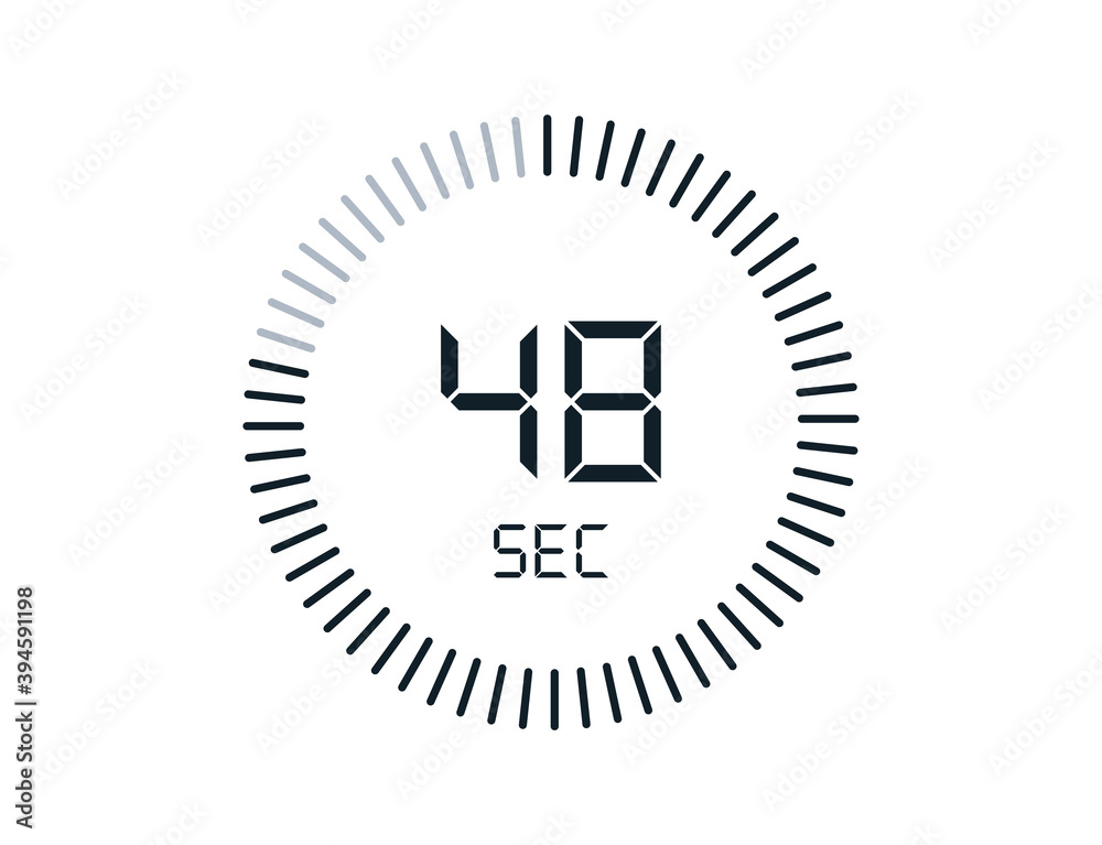 Fototapeta premium 48 second timers Clocks, Timer 48 sec icon