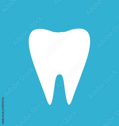 Vector illustration of white tooth
