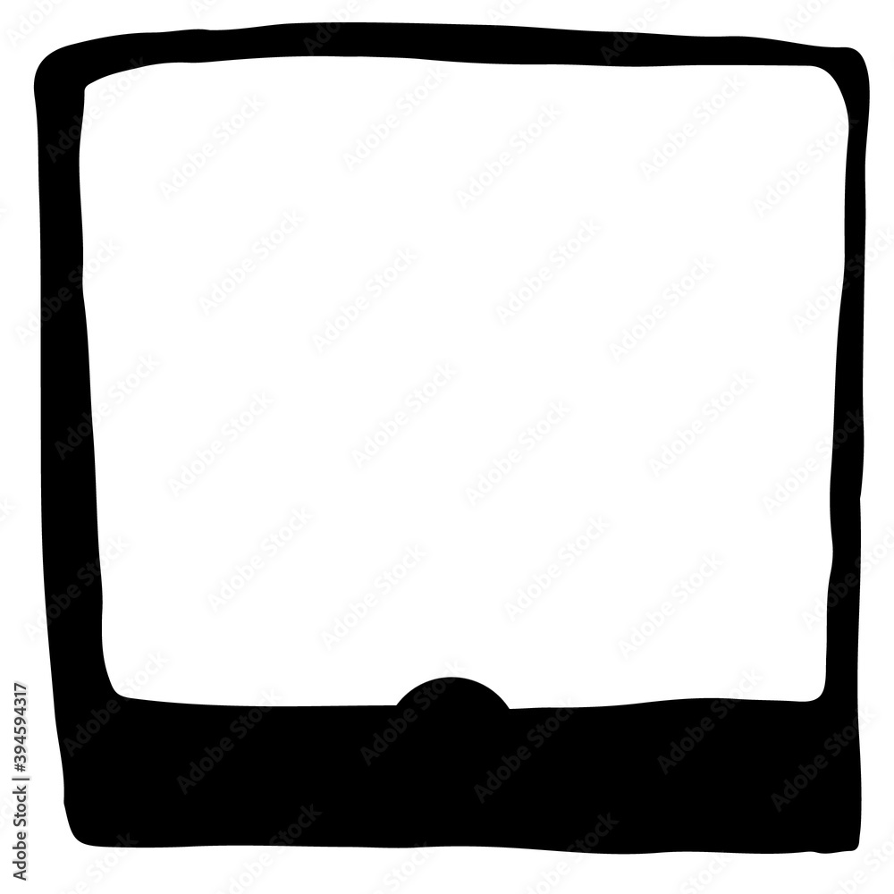 Black frame isolated on a white background Black frame isolated on a white background