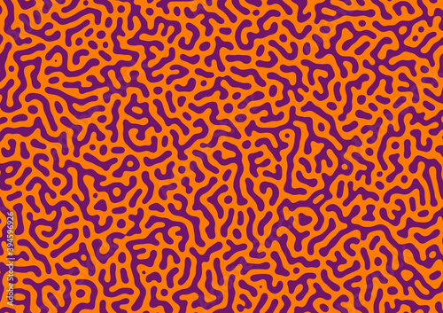 Turing Noodle Pattern Orange Purple