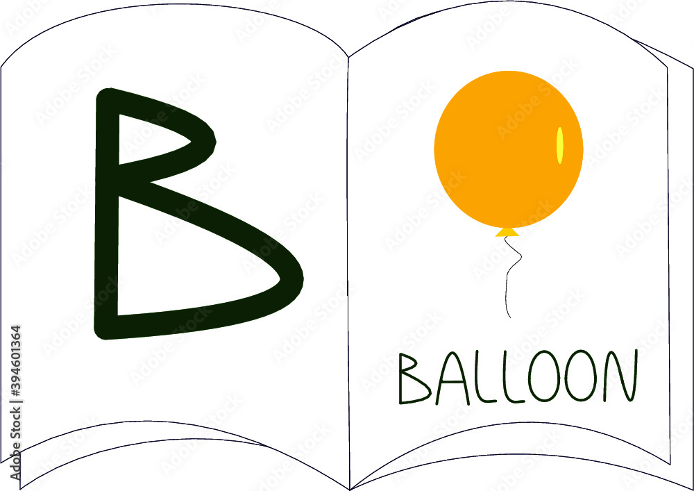 Fototapeta premium english letter B