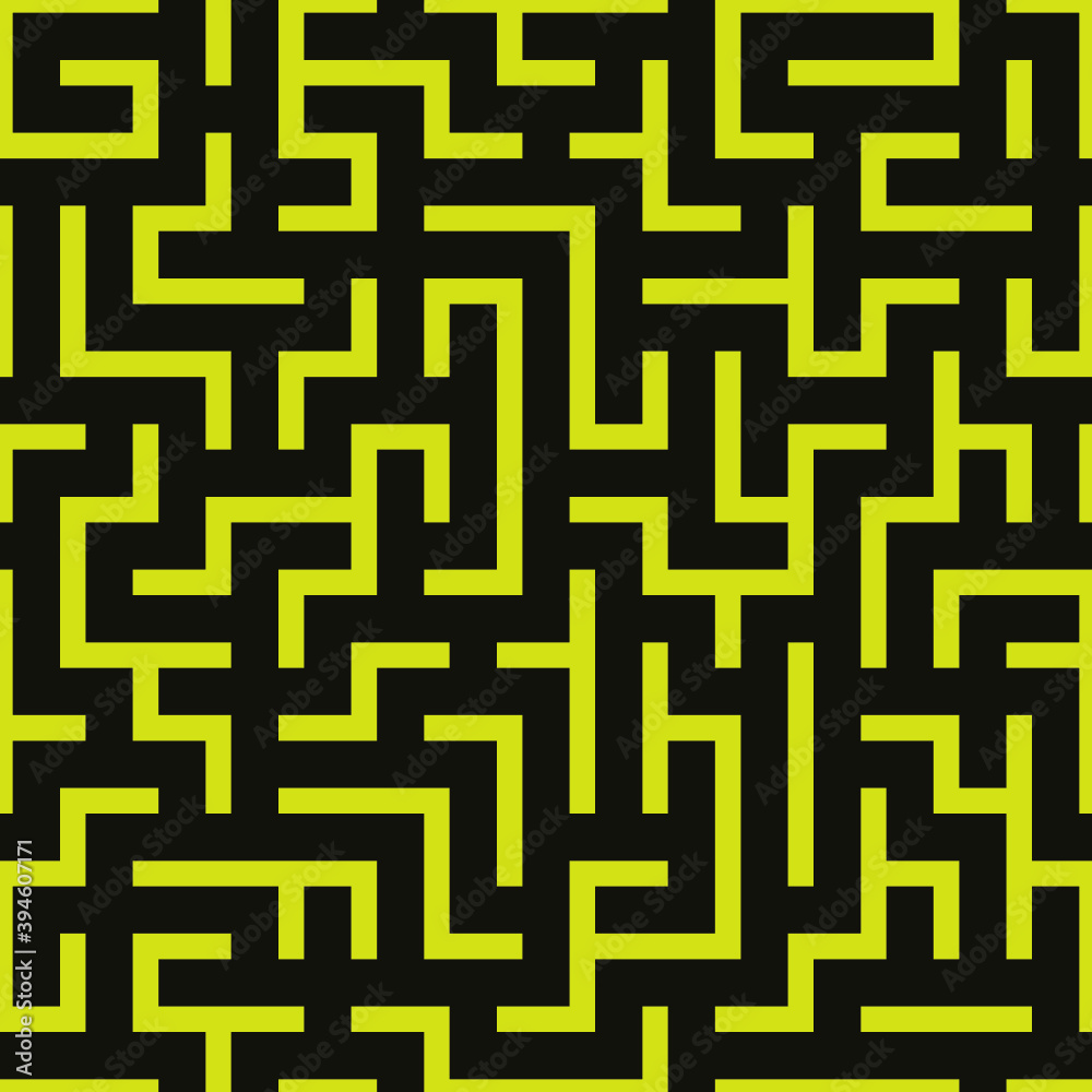 Vector illustration of simple seamless labyrinth pattern Vector illustration of simple seamless labyrinth pattern