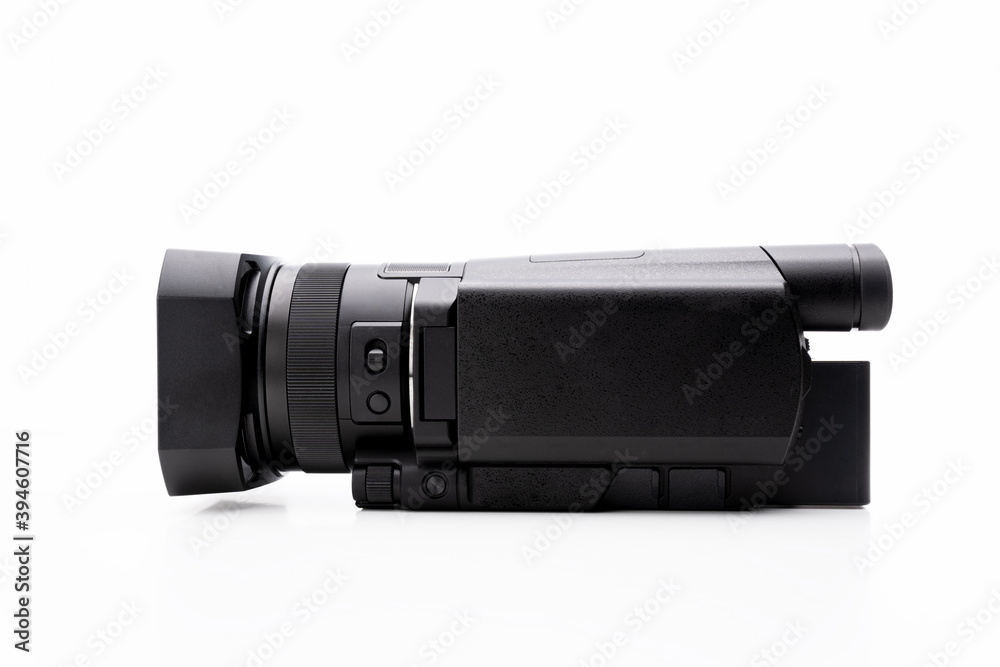 video camera on black background video camera on black background