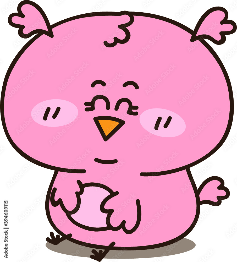 Vector illustration of adorable friendly owl Vector illustration of adorable friendly owl