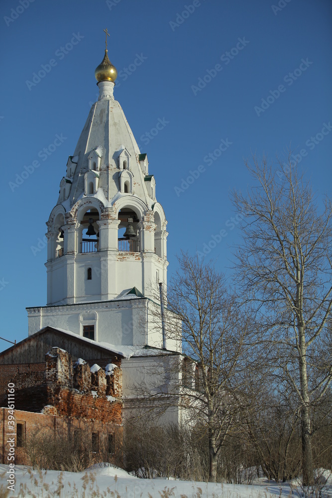 church in winter