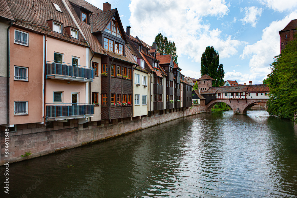 Hangmans Bridge Henkersteg, Nuremberg, Bavaria, Germany