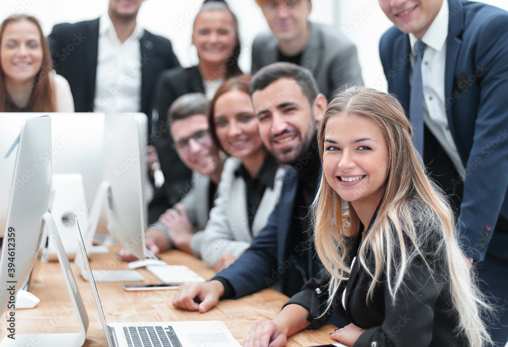 large group of employees in the workplace in the office large group of employees in the workplace in the office