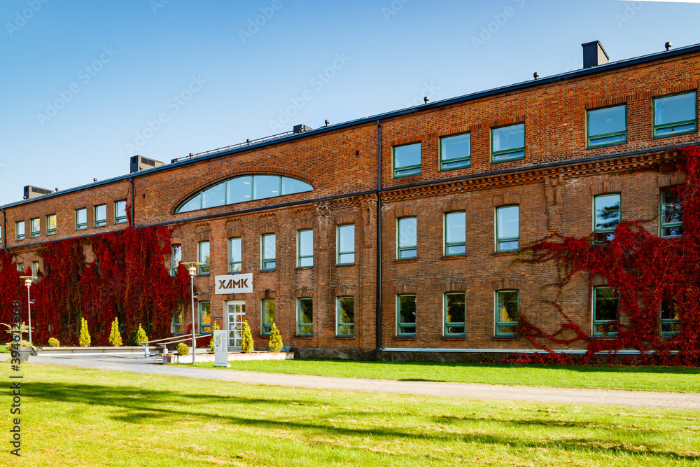 Kouvola, Finland - 27 September 2020: Building of South-Eastern Finland University of Applied Sciences Xamk.