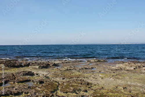 Island scenery  beach  beautiful bay seaside  Balearic Islands  Mallorca  Spain  Mediterranean Sea.