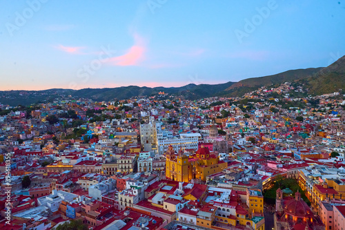 sunset in Guanajuato , mexico